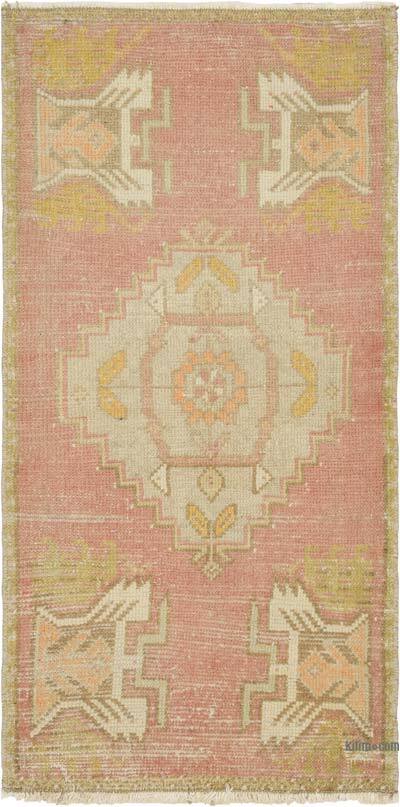 Alfombra Vintage Turca Anudada a Mano - 53 cm x 107 cm