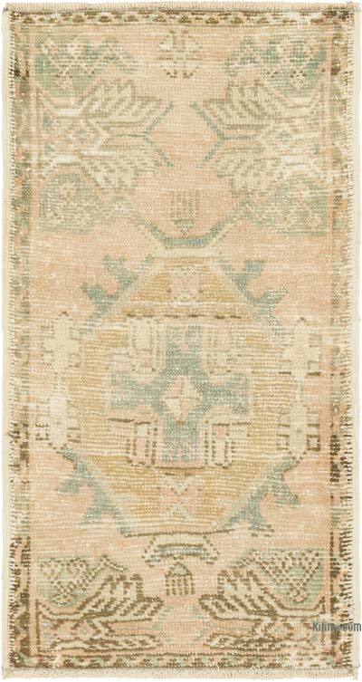 Vintage Turkish Hand-Knotted Rug - 1' 6" x 2' 10" (18" x 34")
