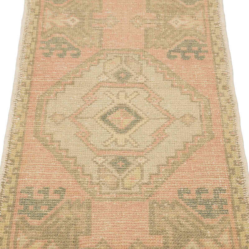Alfombra Vintage Turca Anudada a Mano - 52 cm x 94 cm - K0083164