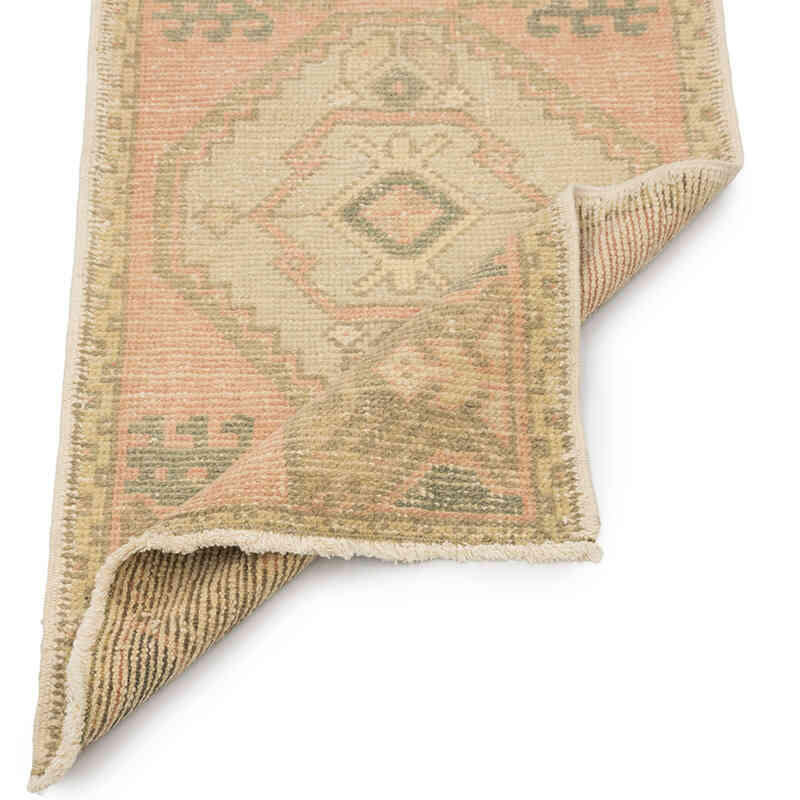 Alfombra Vintage Turca Anudada a Mano - 52 cm x 94 cm - K0083164