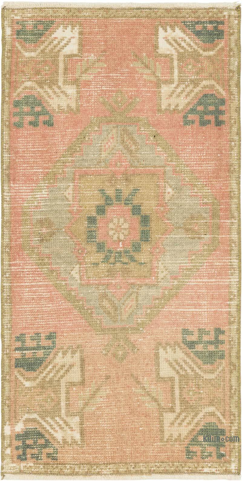 Vintage Turkish Hand-Knotted Rug - 1' 6" x 3' 1" (18" x 37") - K0083165