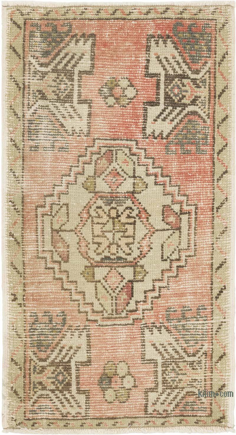 Vintage Turkish Hand-Knotted Rug - 1' 9" x 3' 3" (21" x 39") - K0083166