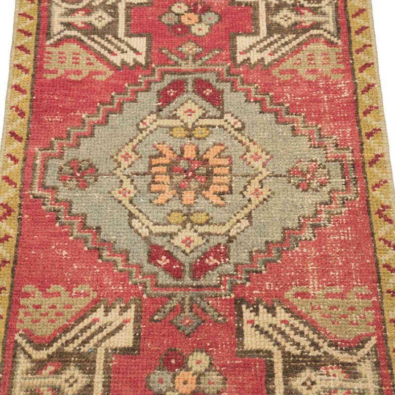 El Dokuma Vintage Halı - 47 cm x 83 cm - K0083168