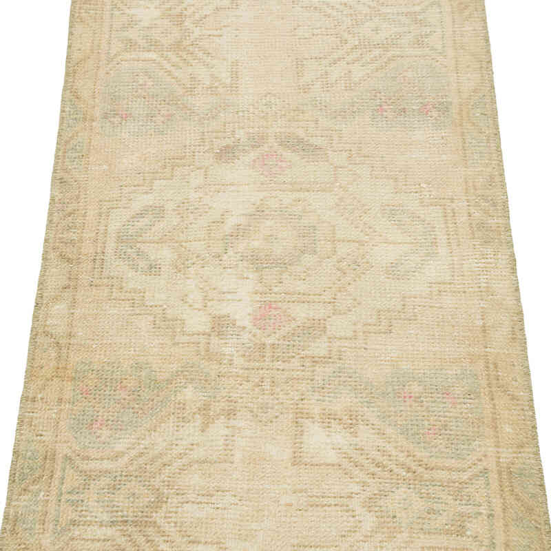 Alfombra Vintage Turca Anudada a Mano - 46 cm x 92 cm - K0083169