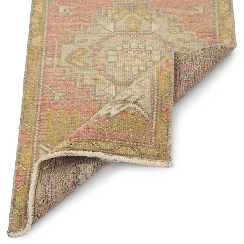 Alfombra Vintage Turca Anudada a Mano - 50 cm x 95 cm - K0083170