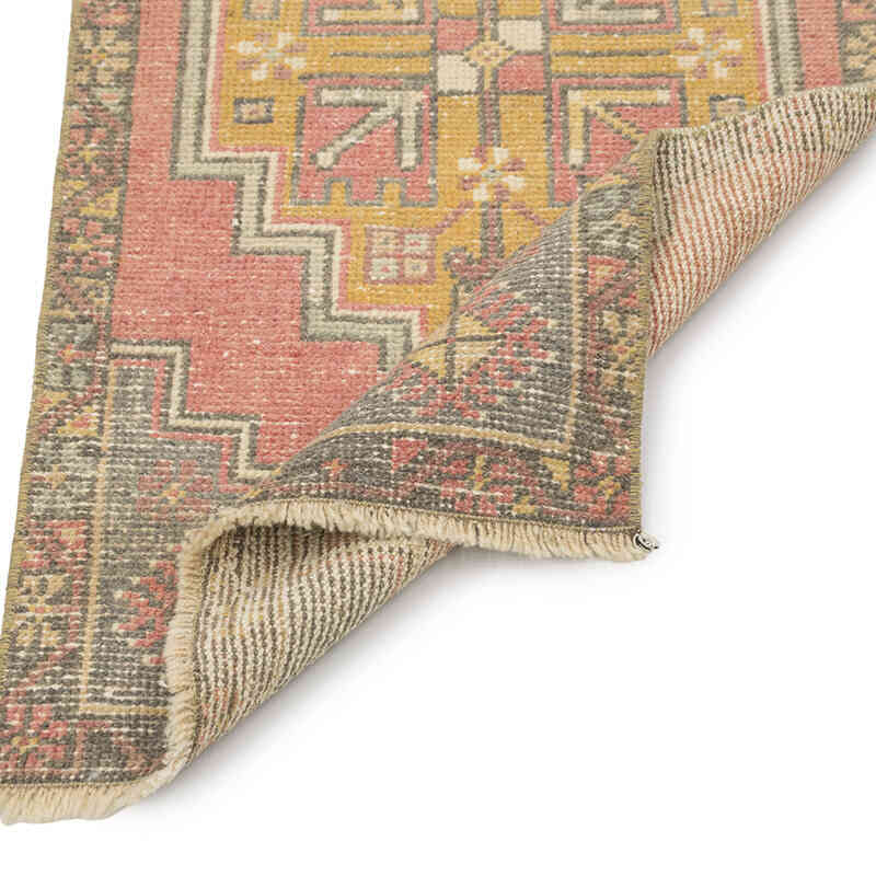 El Dokuma Vintage Halı - 49 cm x 102 cm - K0083171