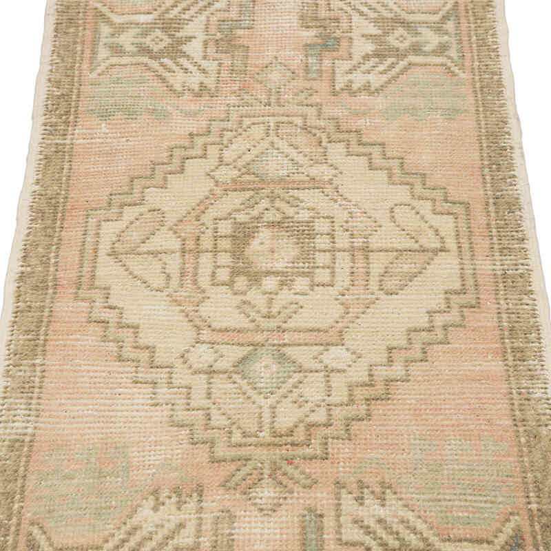 Alfombra Vintage Turca Anudada a Mano - 48 cm x 95 cm - K0083172
