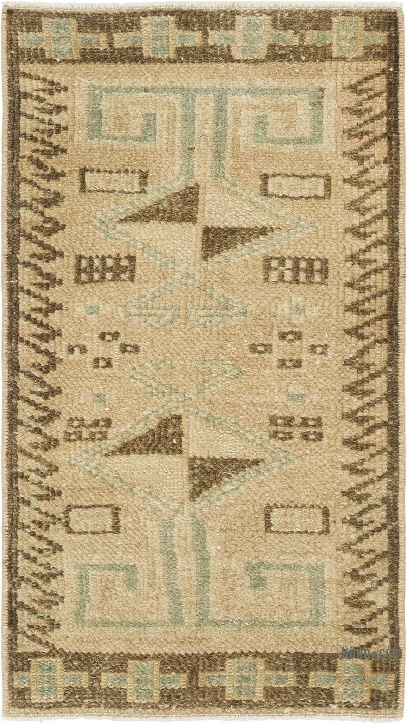 Vintage Turkish Hand-Knotted Rug - 1' 5" x 2' 6" (17" x 30") - K0083173