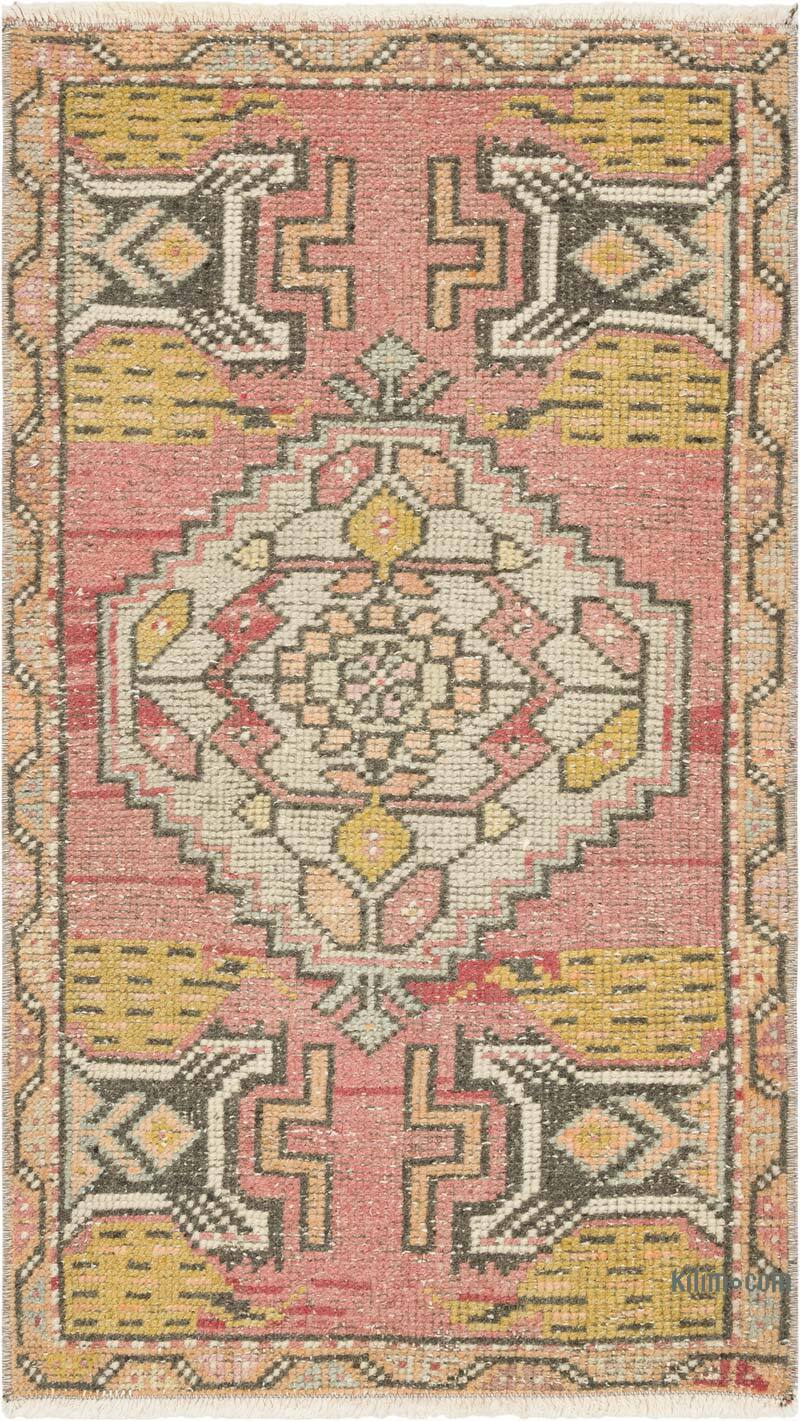 Vintage Turkish Hand-Knotted Rug - 1' 8" x 2' 11" (20" x 35") - K0083174