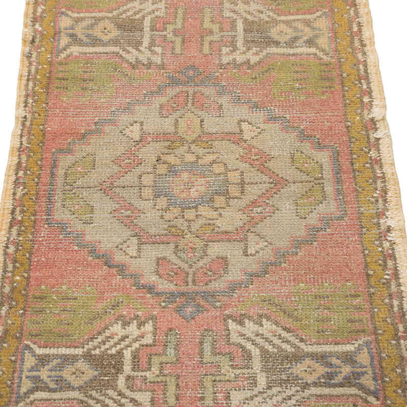El Dokuma Vintage Halı - 48 cm x 83 cm - K0083175