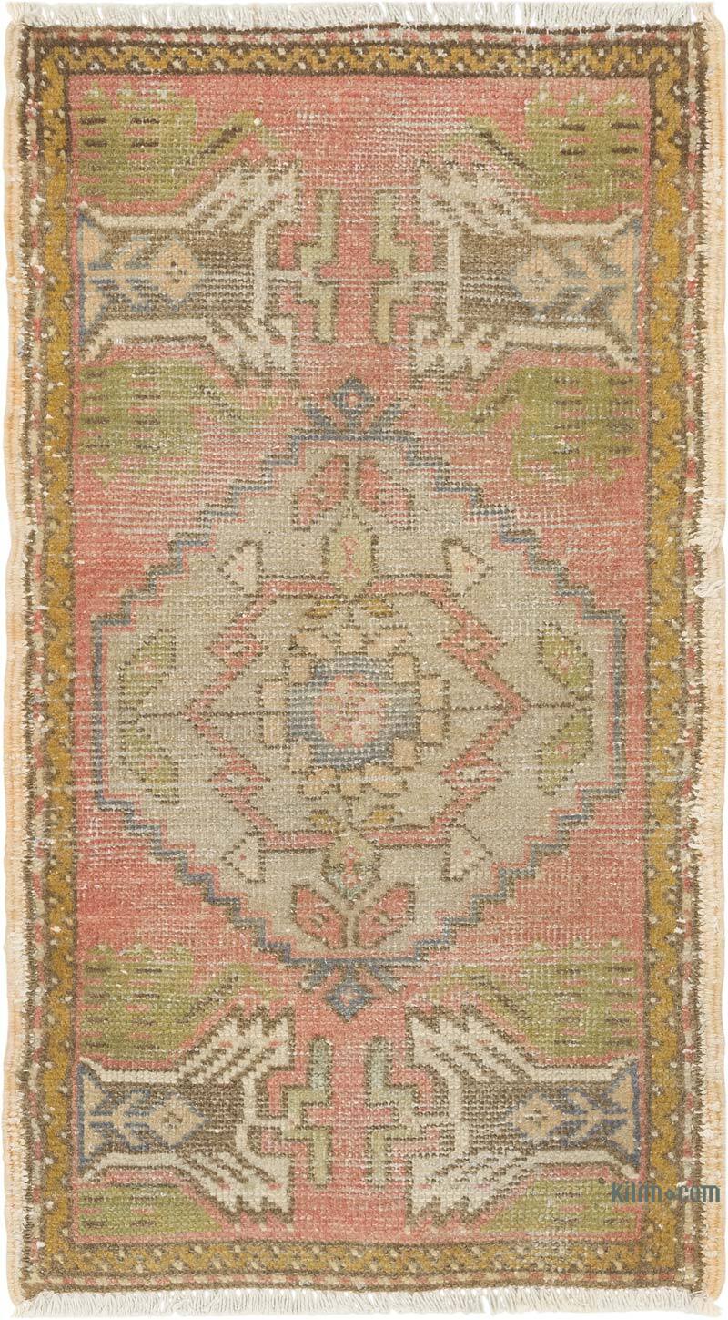 El Dokuma Vintage Halı - 48 cm x 83 cm - K0083175