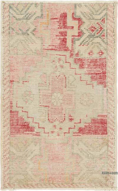 Vintage Turkish Hand-Knotted Rug - 1' 8" x 2' 9" (20" x 33")