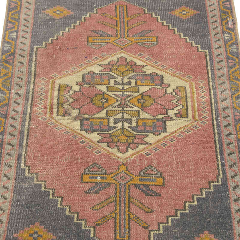 Alfombra Vintage Turca Anudada a Mano - 53 cm x 103 cm - K0083177