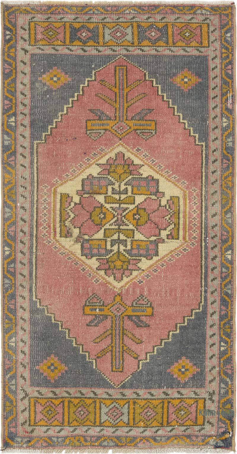 Alfombra Vintage Turca Anudada a Mano - 53 cm x 103 cm - K0083177