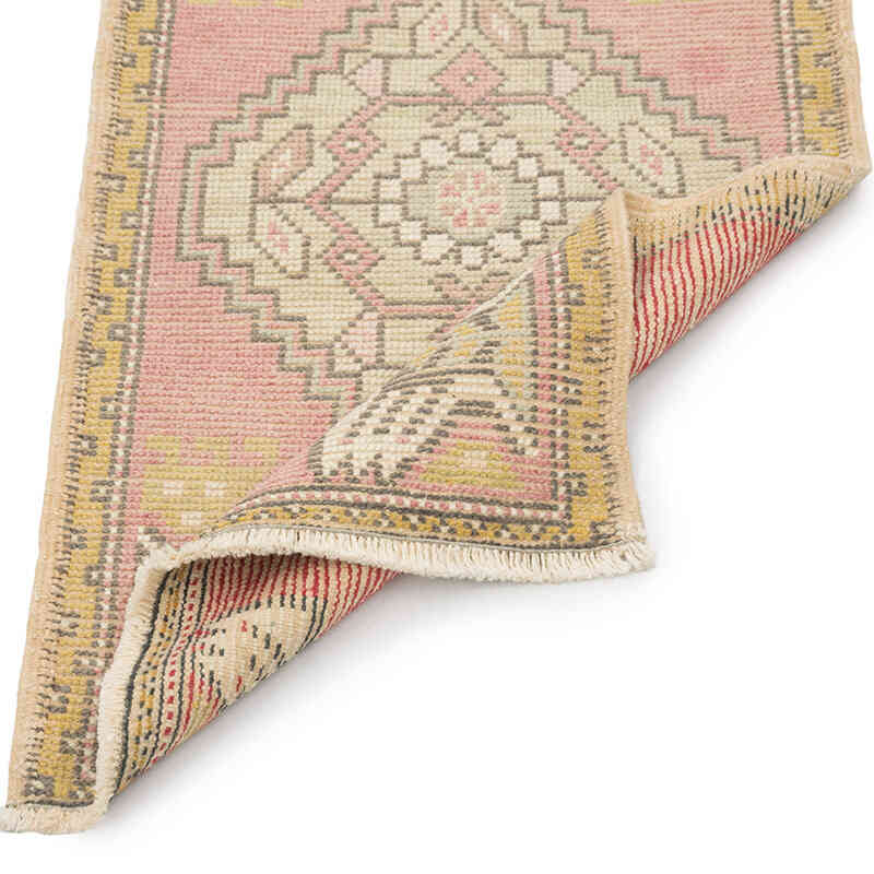 El Dokuma Vintage Halı - 53 cm x 98 cm - K0083178