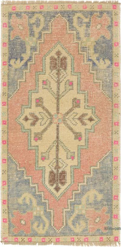 Vintage Turkish Hand-Knotted Rug - 1' 6" x 3' 1" (18" x 37")