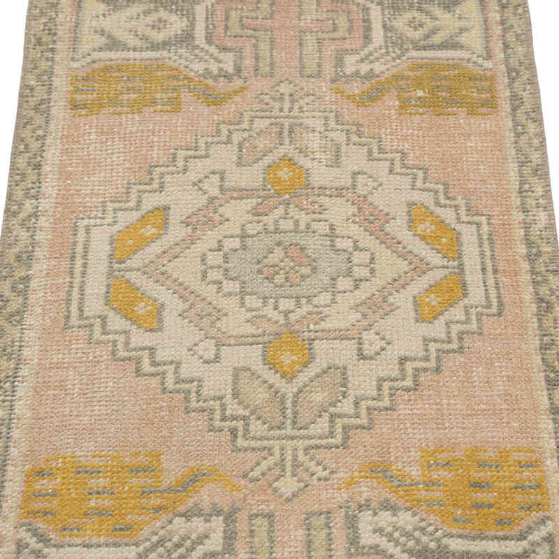 El Dokuma Vintage Halı - 47 cm x 95 cm - K0083182