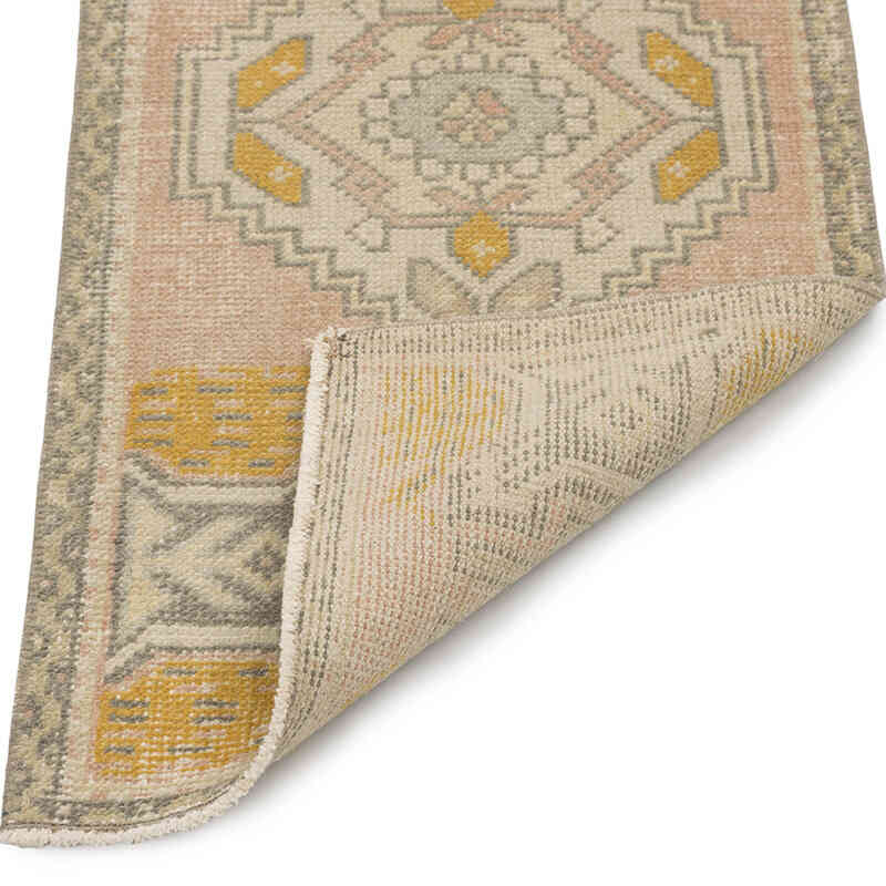 El Dokuma Vintage Halı - 47 cm x 95 cm - K0083182