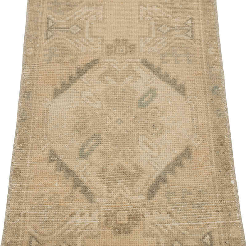 Alfombra Vintage Turca Anudada a Mano - 46 cm x 95 cm - K0083183