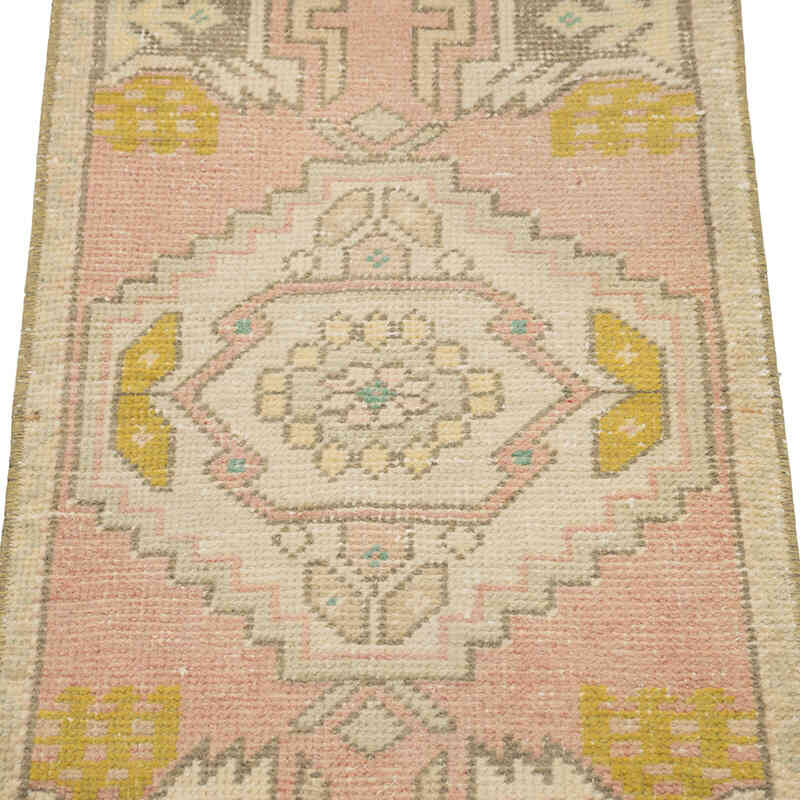 El Dokuma Vintage Halı - 45 cm x 97 cm - K0083184