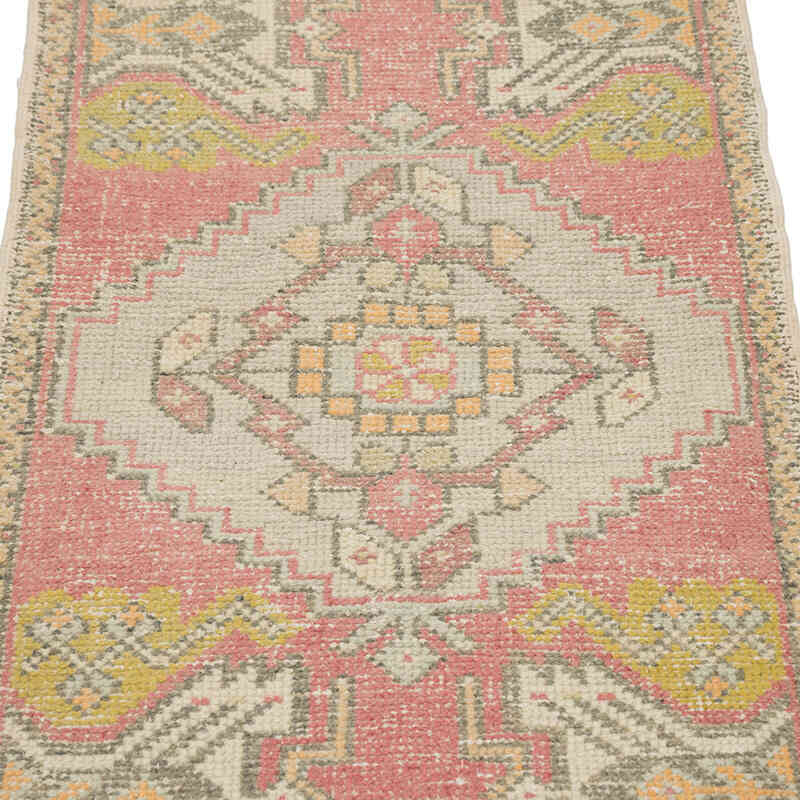 Alfombra Vintage Turca Anudada a Mano - 51 cm x 100 cm - K0083185