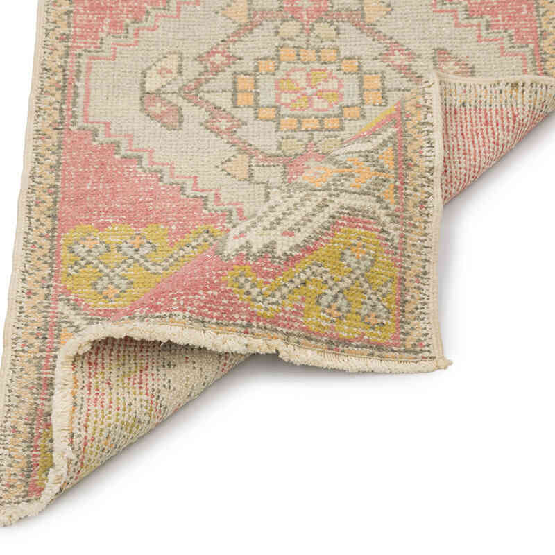Alfombra Vintage Turca Anudada a Mano - 51 cm x 100 cm - K0083185