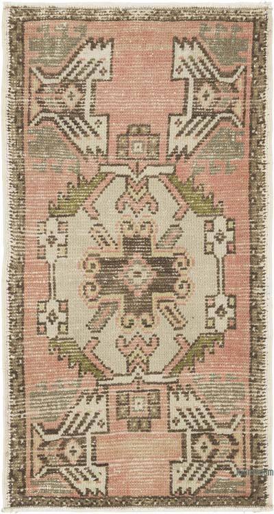 El Dokuma Vintage Halı - 50 cm x 93 cm