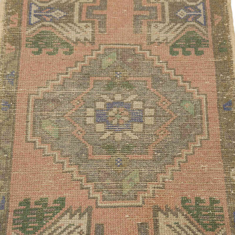 Vintage Turkish Hand-Knotted Rug - 1' 8" x 3' 2" (20" x 38") - K0083190