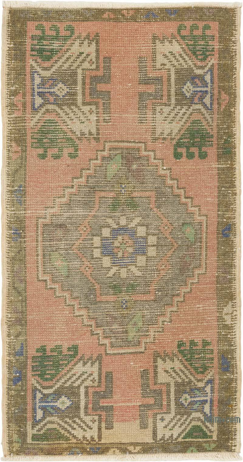 Vintage Turkish Hand-Knotted Rug - 1' 8" x 3' 2" (20" x 38") - K0083190