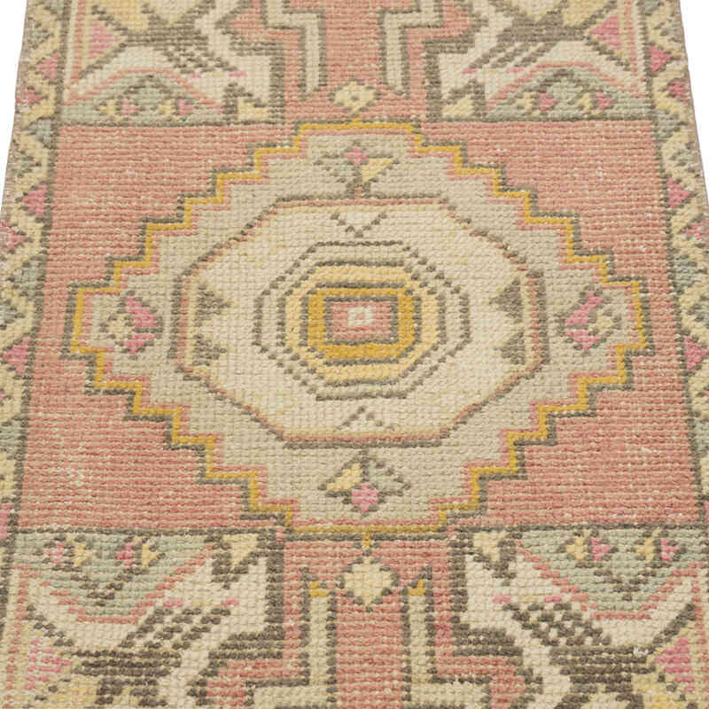 Alfombra Vintage Turca Anudada a Mano - 47 cm x 91 cm - K0083192