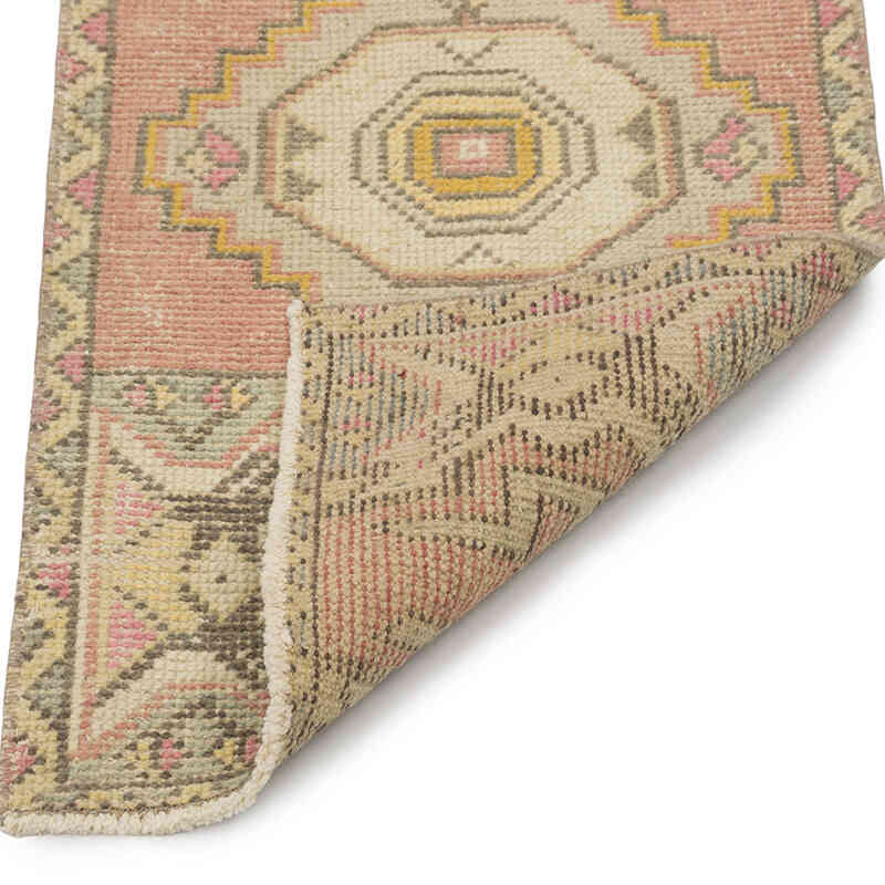 Alfombra Vintage Turca Anudada a Mano - 47 cm x 91 cm - K0083192