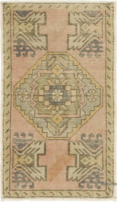 Vintage Turkish Hand-Knotted Rug - 1' 9" x 2' 11" (21" x 35")