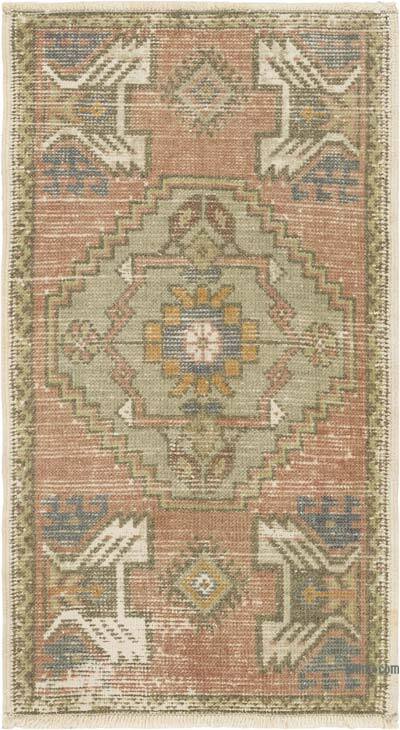 Vintage Turkish Hand-Knotted Rug - 1' 8" x 3'  (20" x 36")