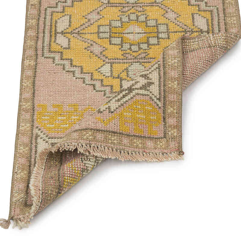 Vintage Turkish Hand-Knotted Rug - 1' 7" x 3' 1" (19" x 37") - K0083196