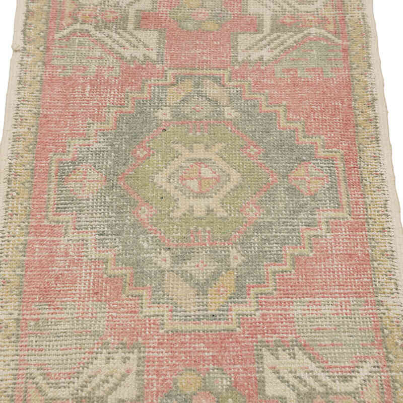 Alfombra Vintage Turca Anudada a Mano - 48 cm x 95 cm - K0083200