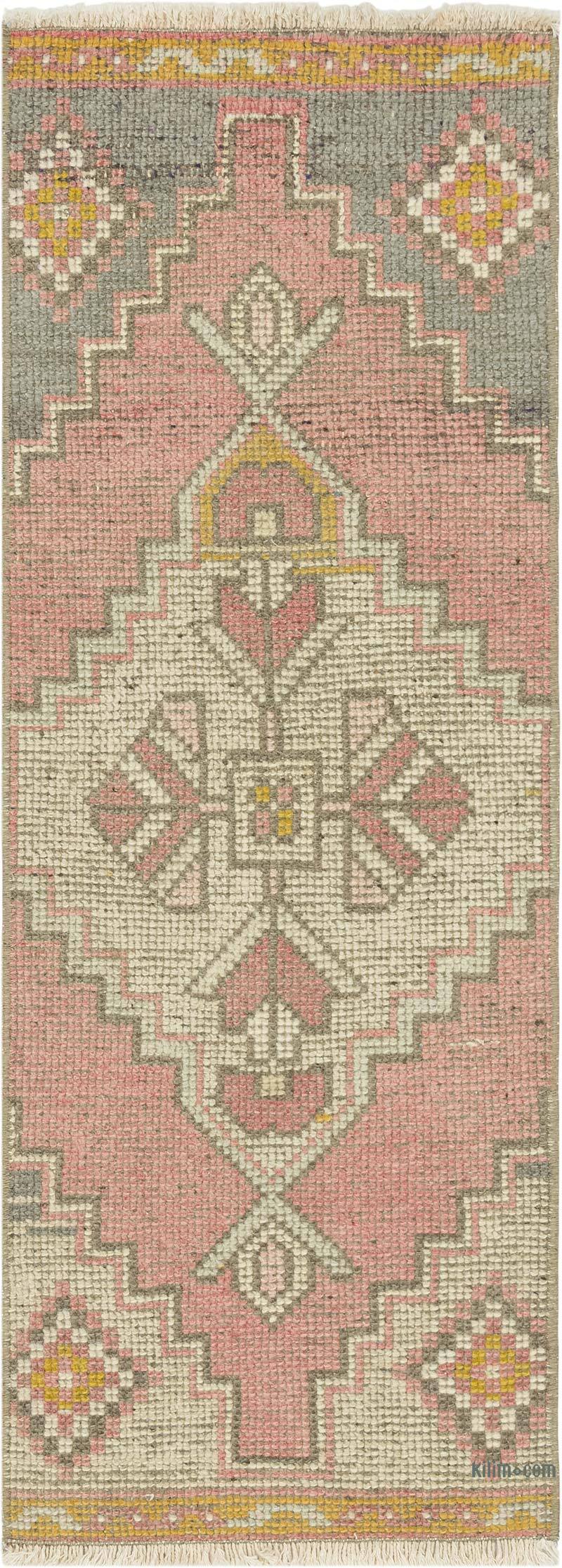 Vintage Turkish Hand-Knotted Rug - 1' 3" x 3' 3" (15" x 39") - K0083201
