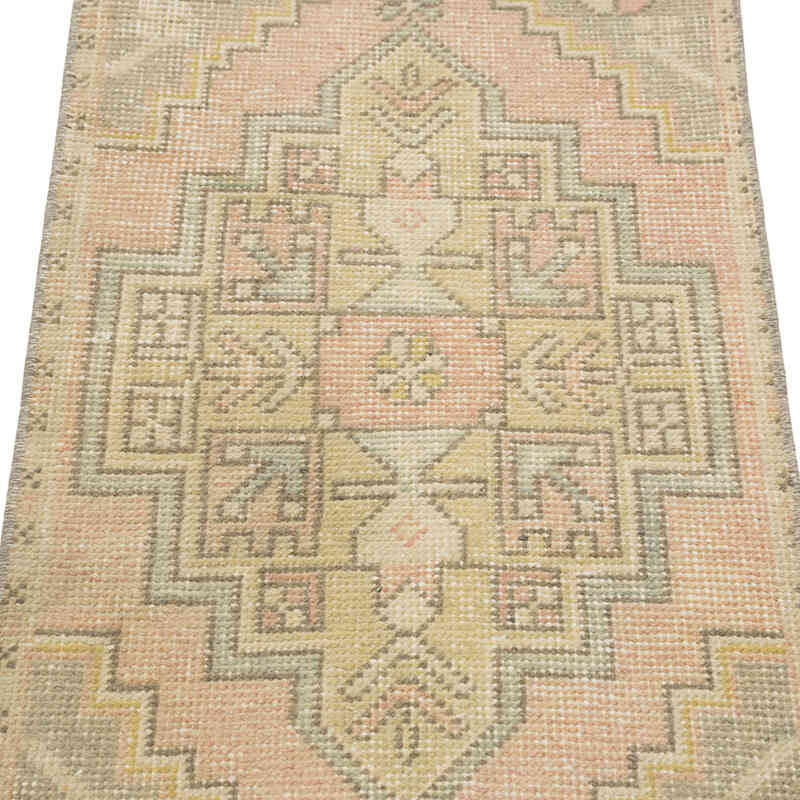 El Dokuma Vintage Halı - 47 cm x 92 cm - K0083202
