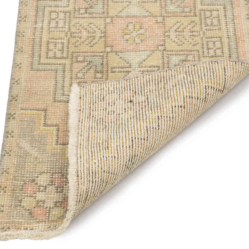 El Dokuma Vintage Halı - 47 cm x 92 cm - K0083202