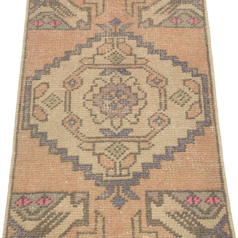 El Dokuma Vintage Halı - 42 cm x 94 cm - K0083203