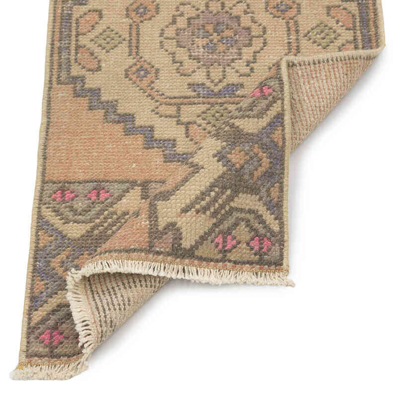 El Dokuma Vintage Halı - 42 cm x 94 cm - K0083203