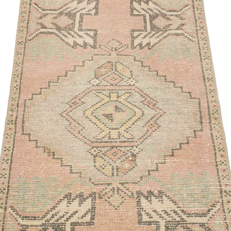 El Dokuma Vintage Halı - 50 cm x 98 cm - K0083205