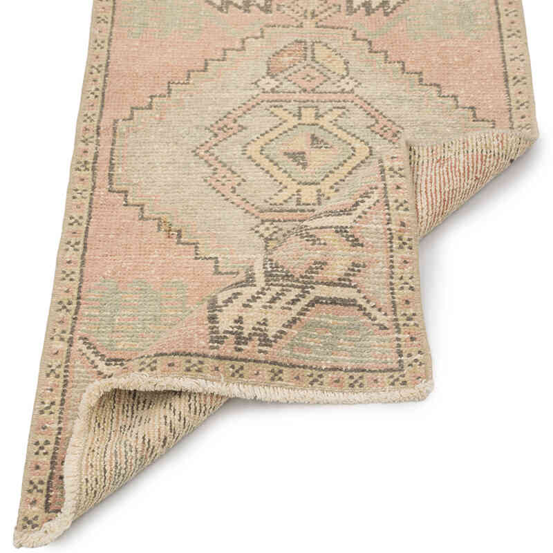 El Dokuma Vintage Halı - 50 cm x 98 cm - K0083205