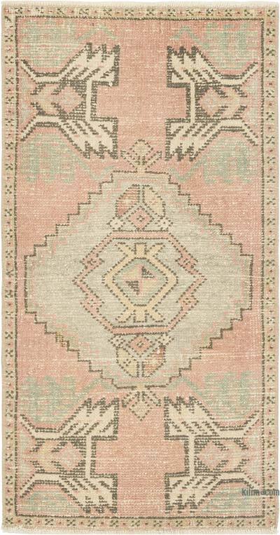 El Dokuma Vintage Halı - 50 cm x 98 cm