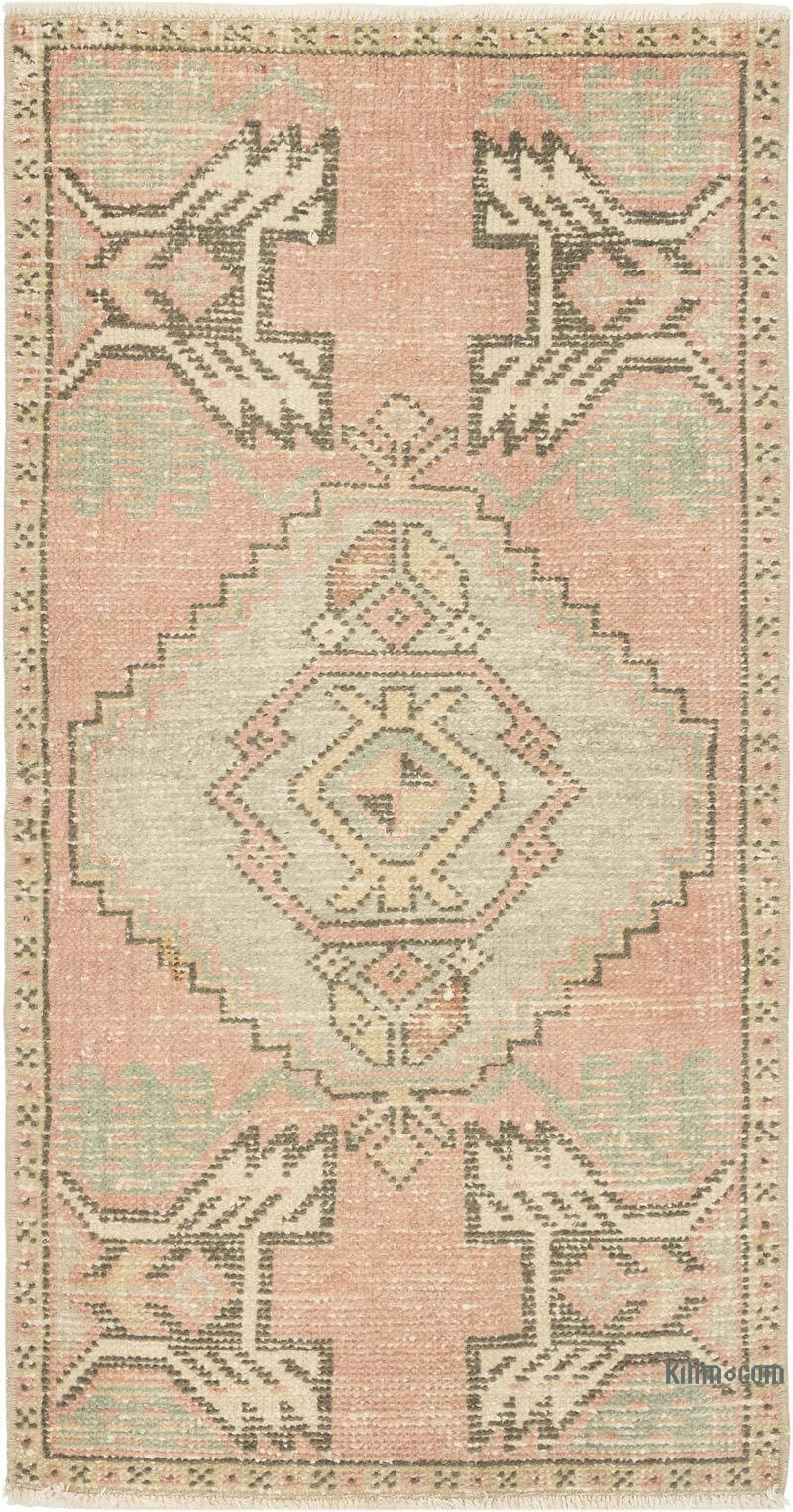 El Dokuma Vintage Halı - 50 cm x 98 cm - K0083205