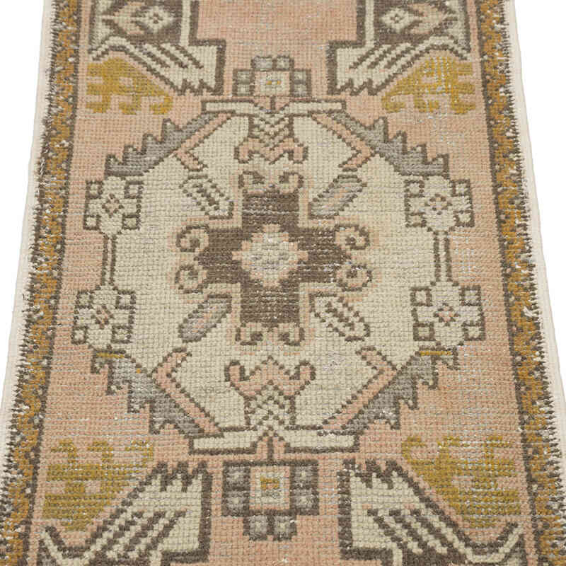 El Dokuma Vintage Halı - 47 cm x 95 cm - K0083206