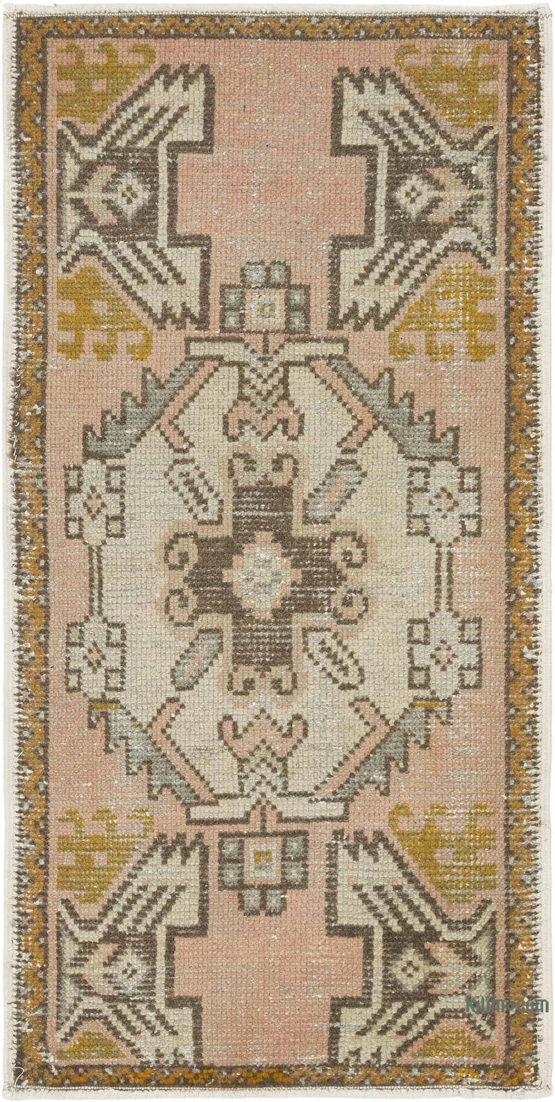 El Dokuma Vintage Halı - 47 cm x 95 cm - K0083206