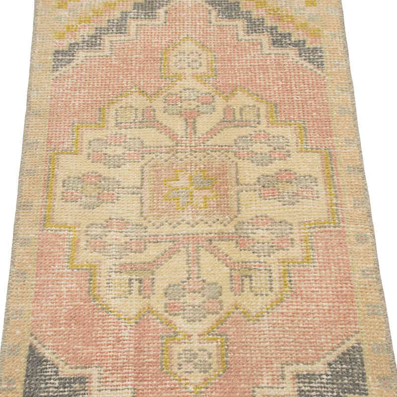 Vintage Turkish Hand-Knotted Rug - 1' 7" x 3' 1" (19" x 37") - K0083209