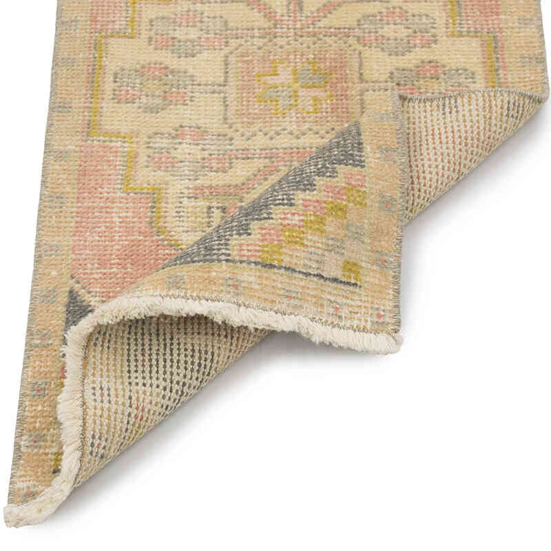 Vintage Turkish Hand-Knotted Rug - 1' 7" x 3' 1" (19" x 37") - K0083209