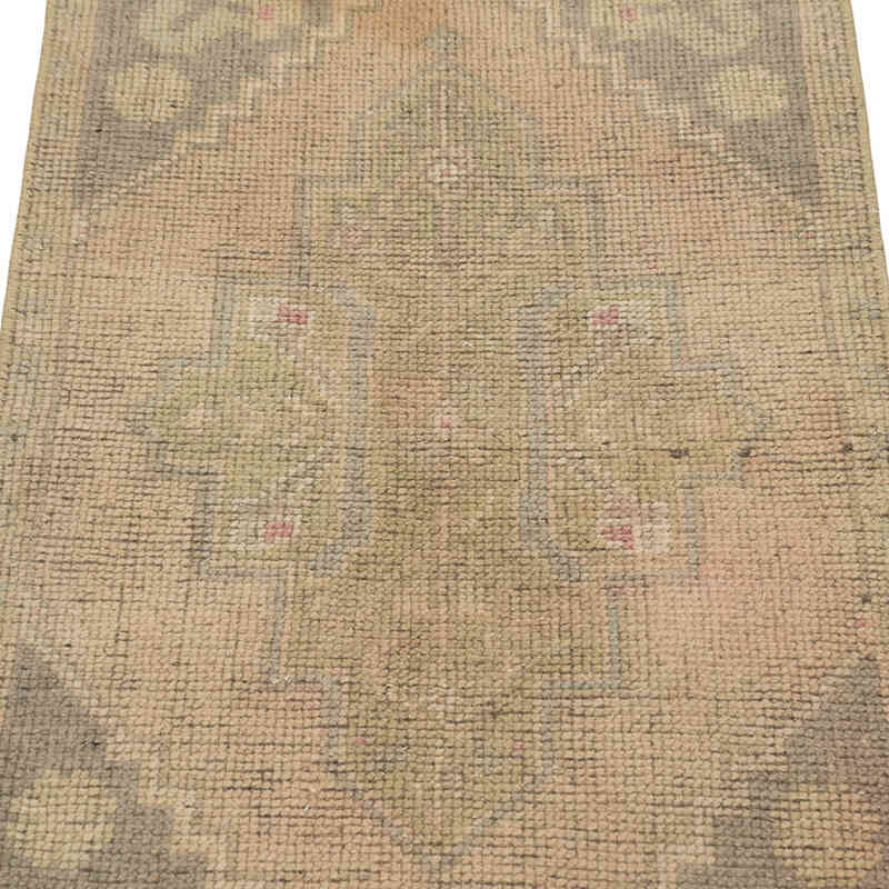 El Dokuma Vintage Halı - 51 cm x 100 cm - K0083210