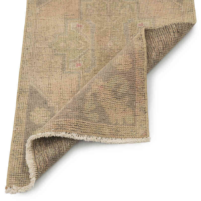 El Dokuma Vintage Halı - 51 cm x 100 cm - K0083210